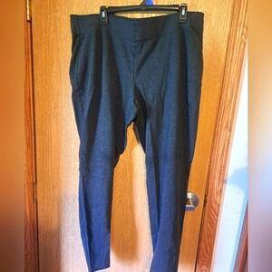 Womens Dark Gray Leggings Size 22/24 Long